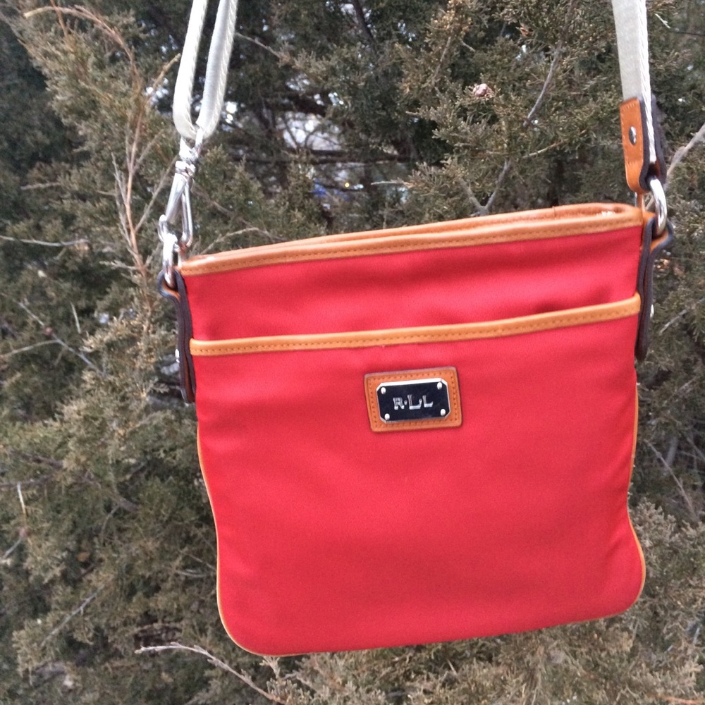 Scarlet Red Ralph Lauren with light brown lining